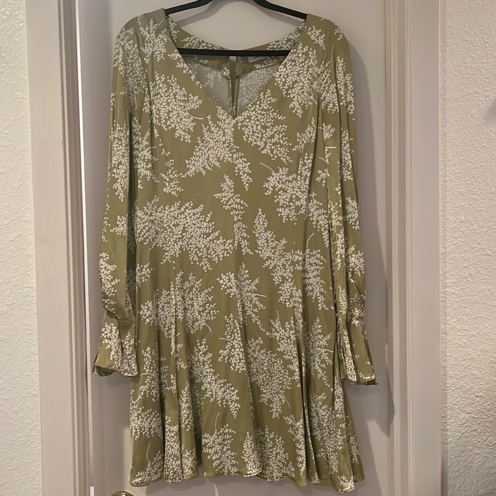 Green Floral Women's Dress